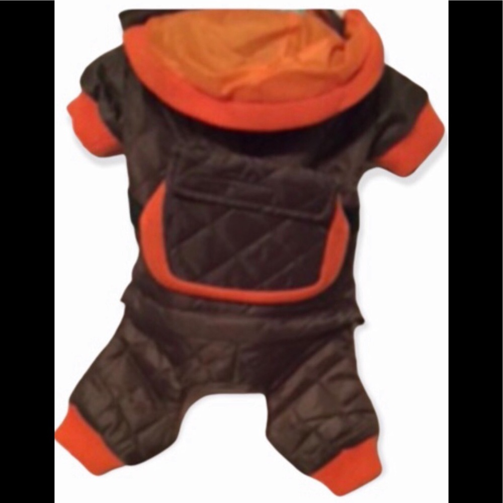 Zac and Zoe dog snow suit splash suit NWOT